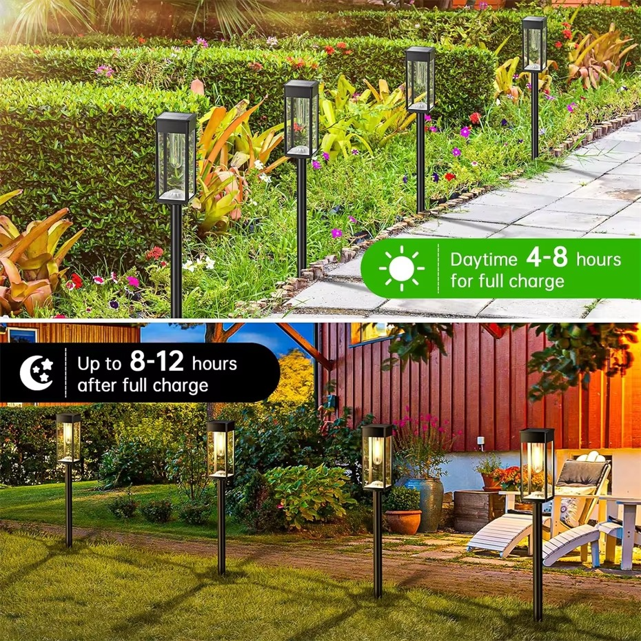 Bright Outdoor Solar Powered Walkway Lights