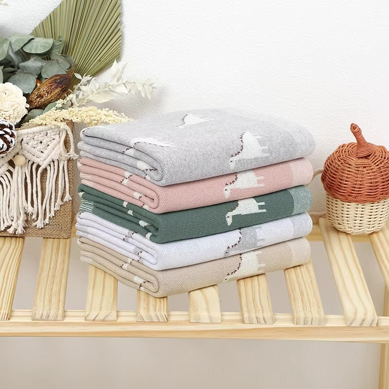 Cozy Baby Blanket with Dinosaur Print - Hehif