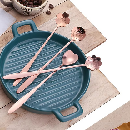 4 Piece Silverware Spoon Set Stainless Steel Flatware