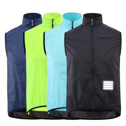 Waterproof Mens Cycling Gilet Windbreaker Vest - Hehif