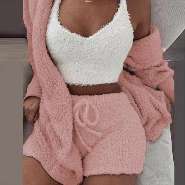 Soft Women's Warm Sleepwear Pajama Set