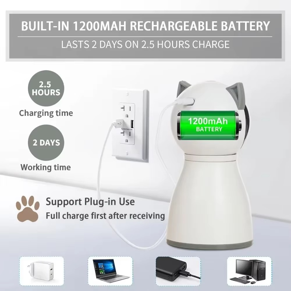Automatic Laser Pointer Toy for Indoor Cats Play