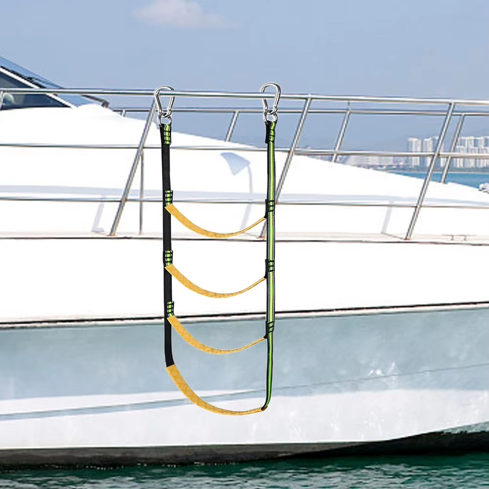 Compact Marine Rope Step Ladder for Boats