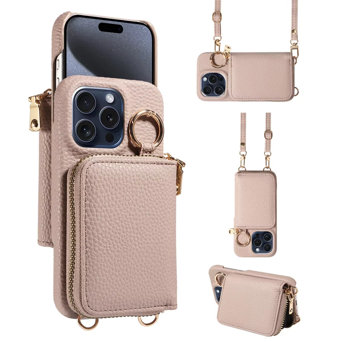 Durable Leather iPhone Case with Magnetic Shield Protection