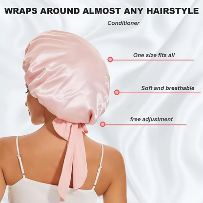 Soft Sleep Cap for Curly Hair Silky Night Bonnet