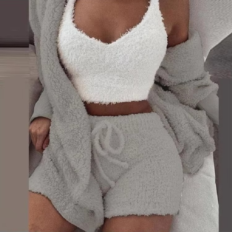 Soft Women's Warm Sleepwear Pajama Set