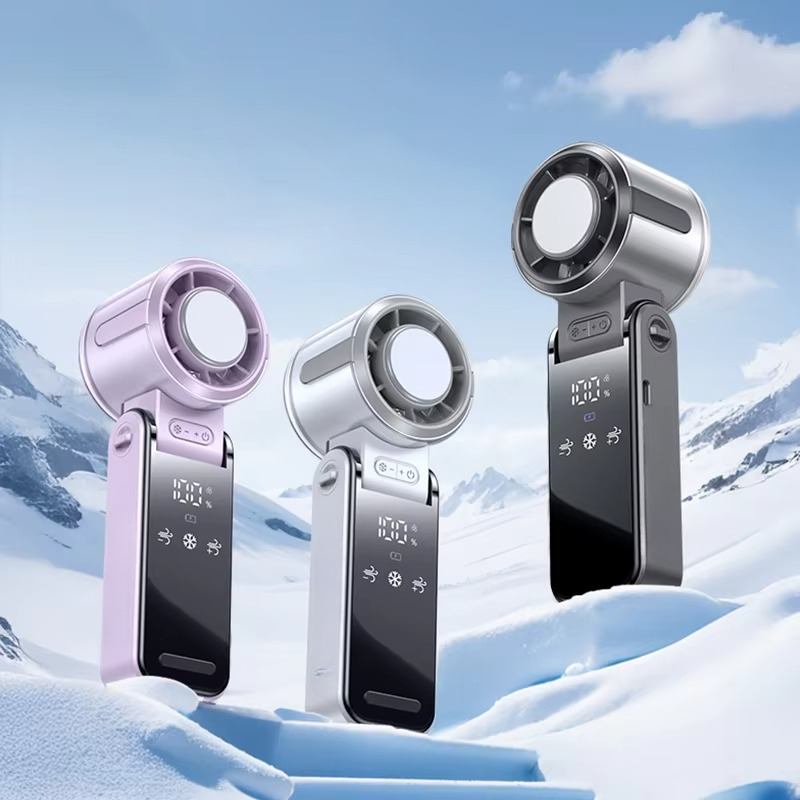 Portable Rechargeable Mini Fan with Cooling Pack