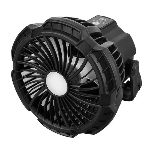 Portable Outdoor Fan with LED Light and Remote - Hehif