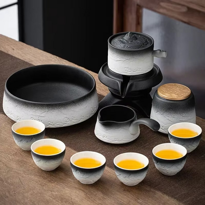Elegant Ceramic Chinese Tea Set for Home Decor