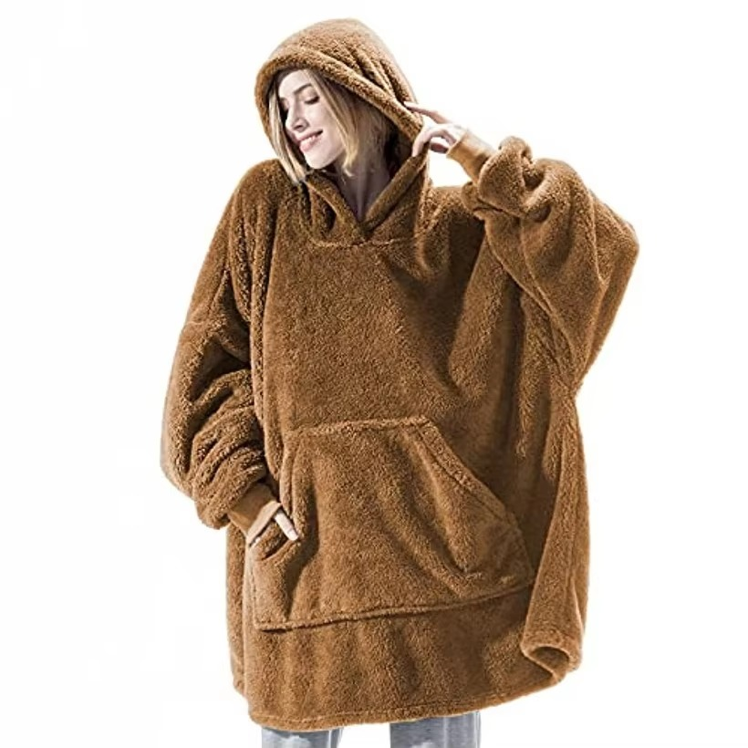 Cozy Large Throw Hooded Blanket for Him and Her