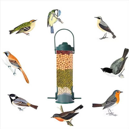 Large Capacity Hanging Bird Feeder with Perch