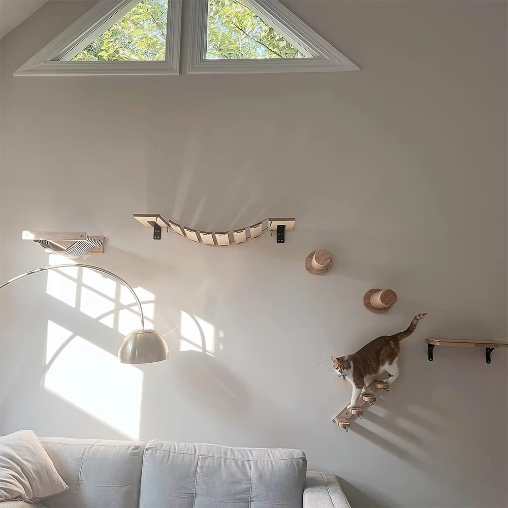 Space-Saving Cat Climber and Scratch Tower
