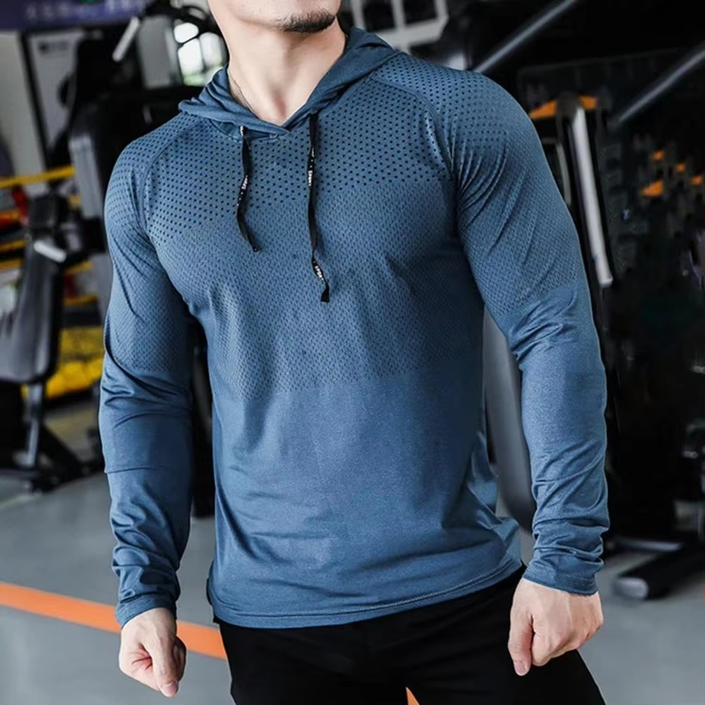 Men's Athletic Sportswear Hoodie and Pants Set for Gym