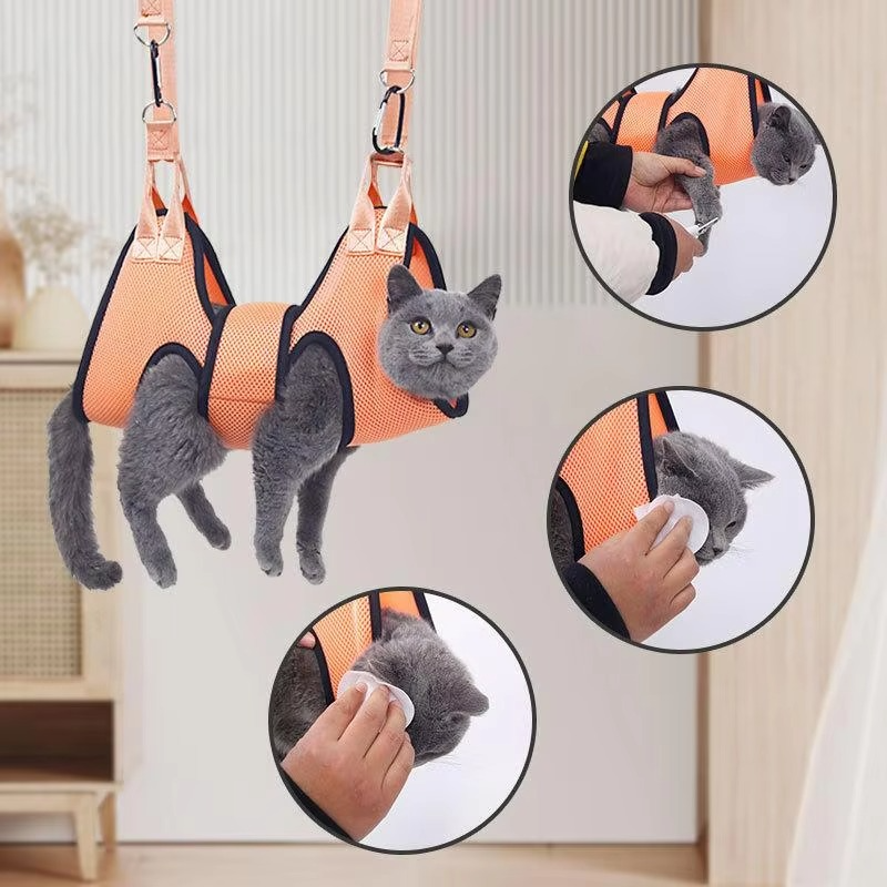 Comfortable Pet Grooming Hammock for Easy Nail Care