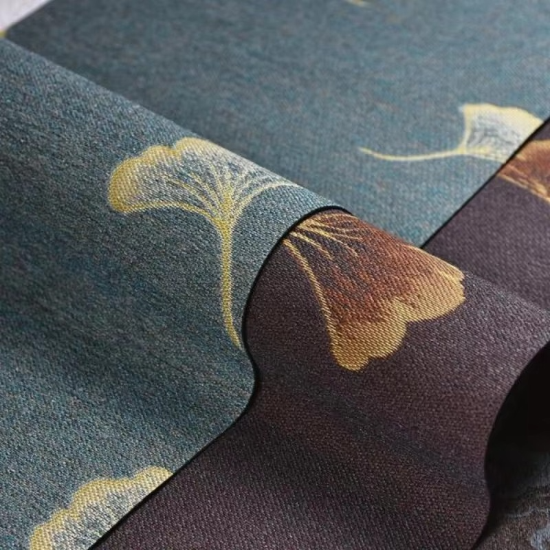 Elegant Waterproof Table Runner Green Leaf Tea Table Mat