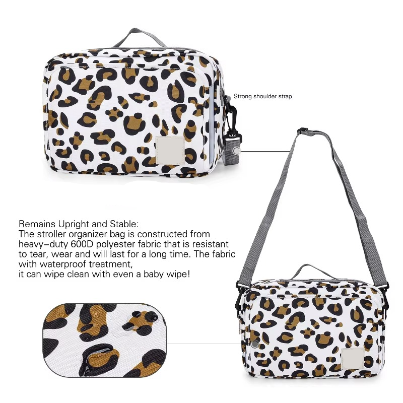 Spacious Baby Diaper Bag and Stroller Storage