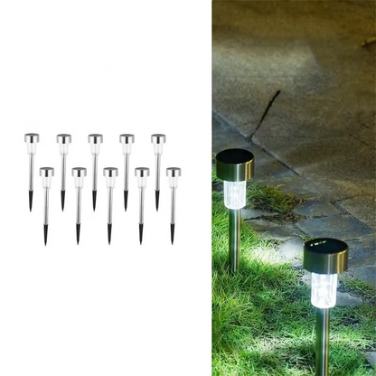 Outdoor Garden String Lights 10 Pack Solar Powered