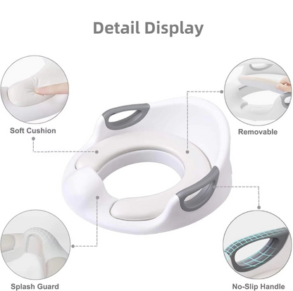 Safe and Soft Potty Training Seat with Grip Handles