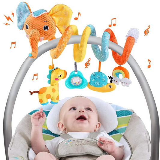 Fun Baby Car Toy with Spiral Teether Activity Center - Hehif