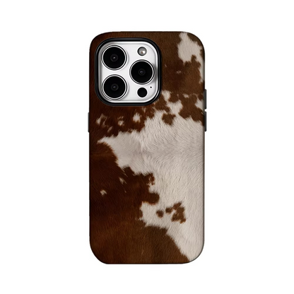 Tan Leather Dual Layer iPhone Phone Cover