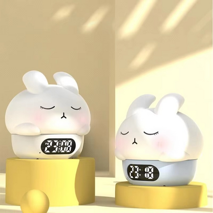Cute Kids Digital Clock with Sleep Timer and Nightlight - Hehif