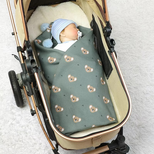 Cozy Plush Baby Blanket with Adorable Koala Pattern - Hehif