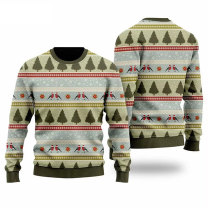 Festive 3D Graphic Christmas Hoodie Sweater