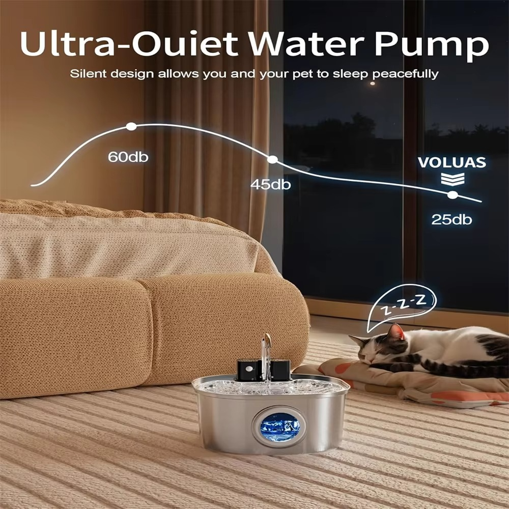 Easy Fill Smart Pet Water Dispenser with USB Charger