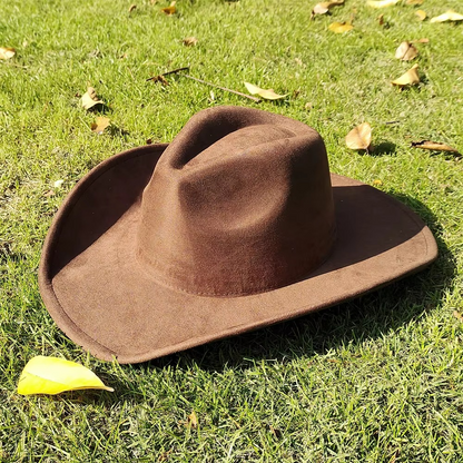 Vintage Leather Cowboy Hat for Men and Women