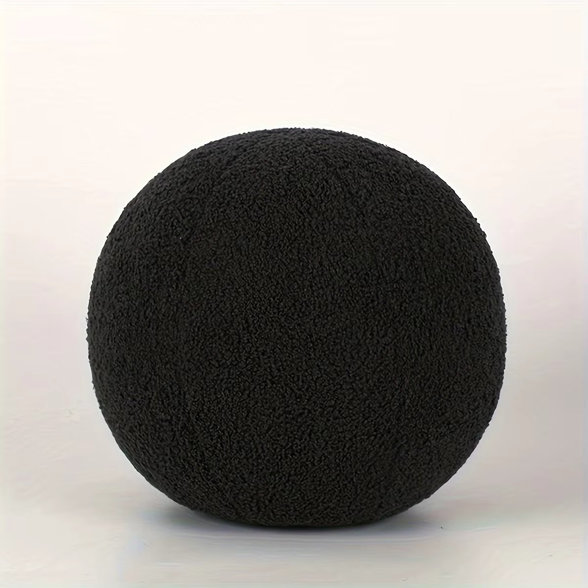 Plush Round Accent Pillow Soft Cotton Zipper Closure - Hehif