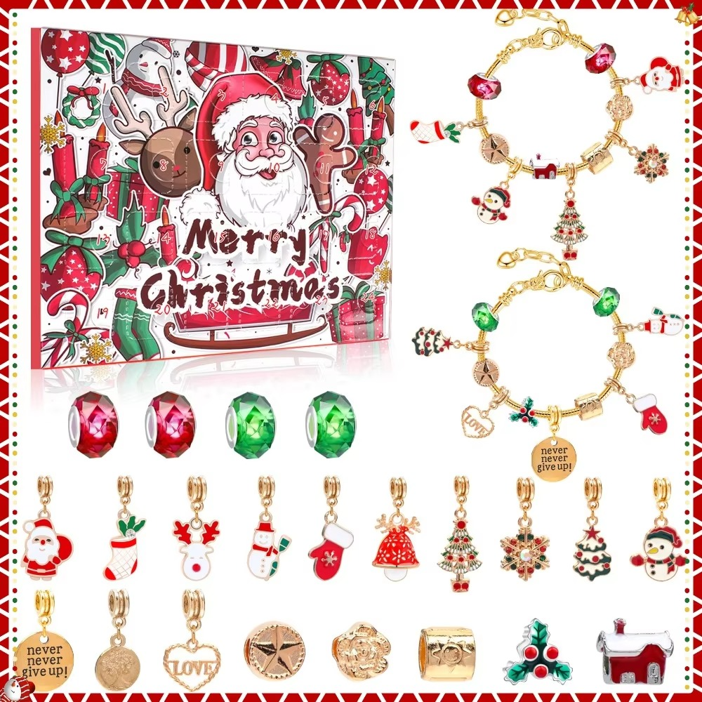 Fun Countdown Advent Calendar Jewelry Gift Set - Hehif