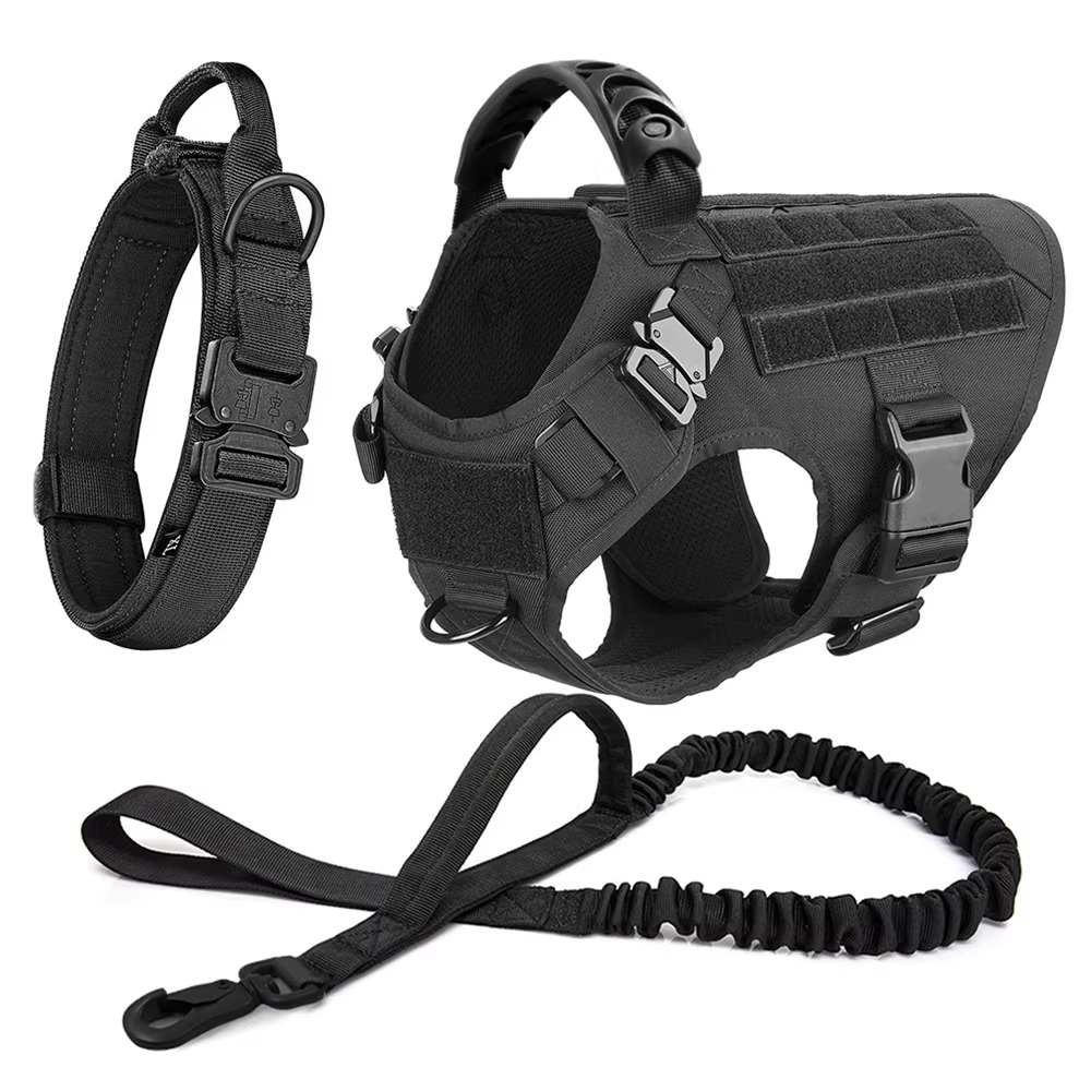 Durable Dog Vest Harness and Lead Set for Big Dogs