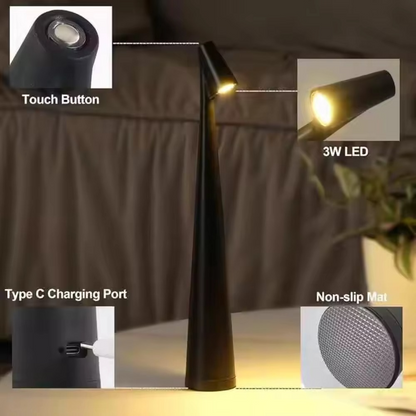 Compact USB Desk Lamp with Dimmable LED Light