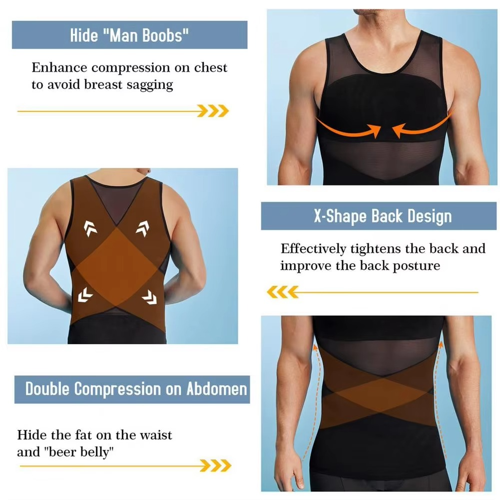 Slimming Athletic Tank Top for Core Muscle Support