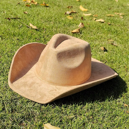 Vintage Leather Cowboy Hat for Men and Women