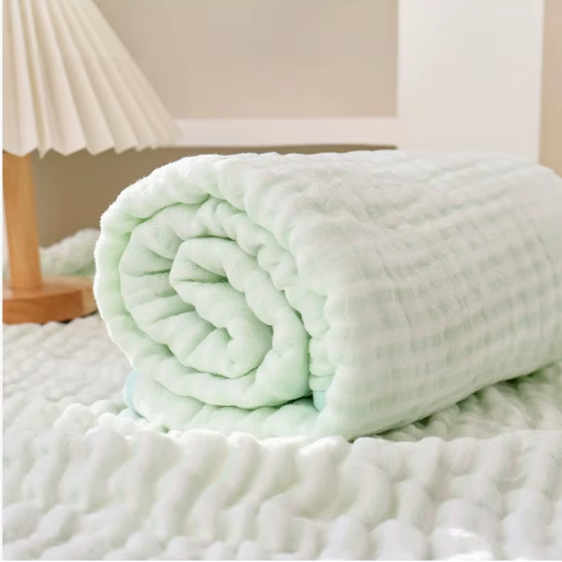 Soft 6-Layer Cotton & Bamboo Baby Swaddle Wrap Blanket