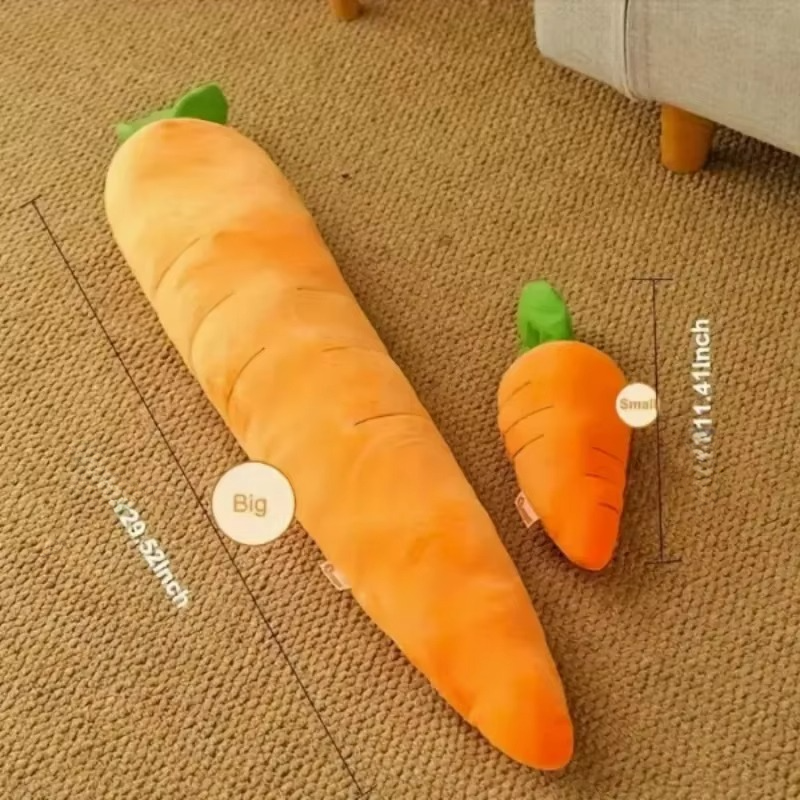 Jumbo 29.5 Soft Squeaky Dog Carrot Toy