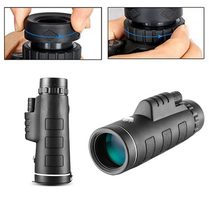 Portable HD Monocular Telescope with Phone Adapter and Stand