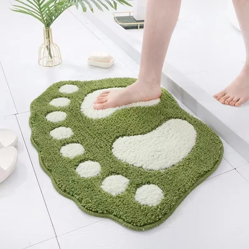 Soft Plush Bathroom Rug, Absorbent and Slip Resistant