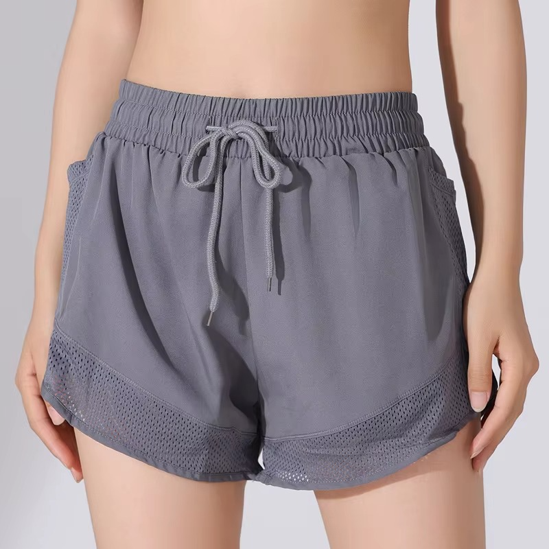 Women's Athletic Fitness Running Shorts with Elastic Waist
