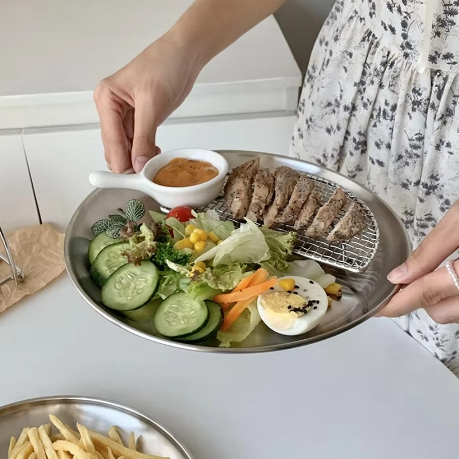 Outdoor Grill Serving Tray Plate