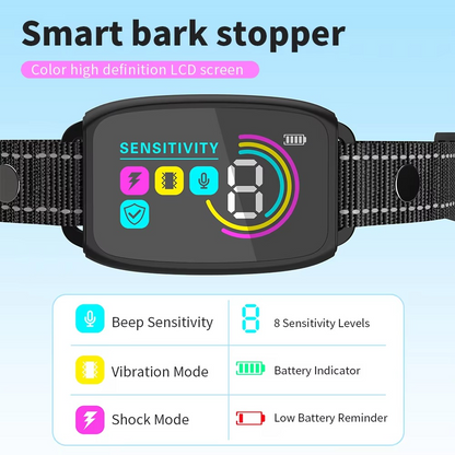 Easy Anti Bark Dog Training Collar Rechargeable