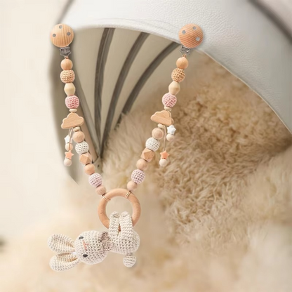 Colorful Crochet Baby Toy with Sea Animal Mobile