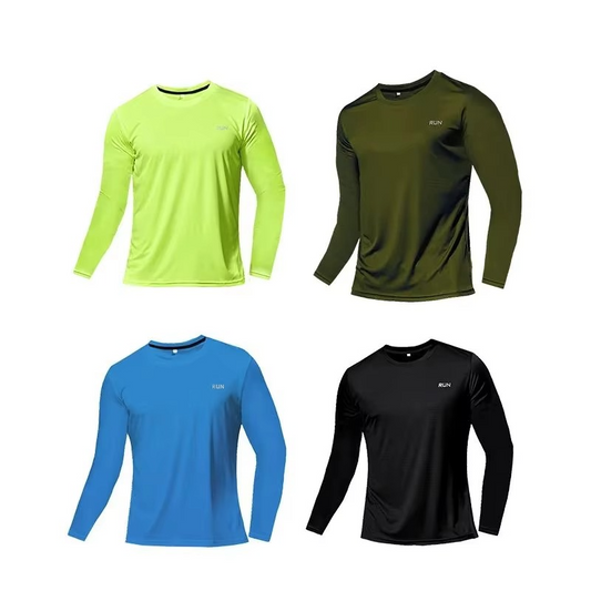 Men's Moisture Wicking Athletic Fit Short Sleeve Top - Hehif