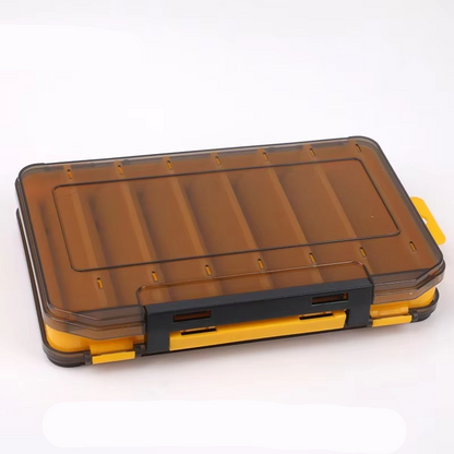 Compact Dual Layer Fishing Tackle Box with Clear View