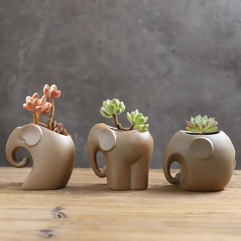 Unique Clay Mini Succulent Plant Pots