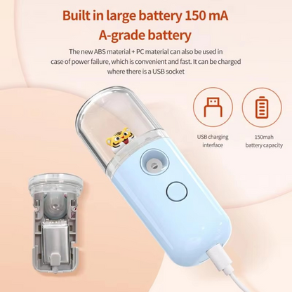Compact Travel Face Steamer for Hydrating Skin