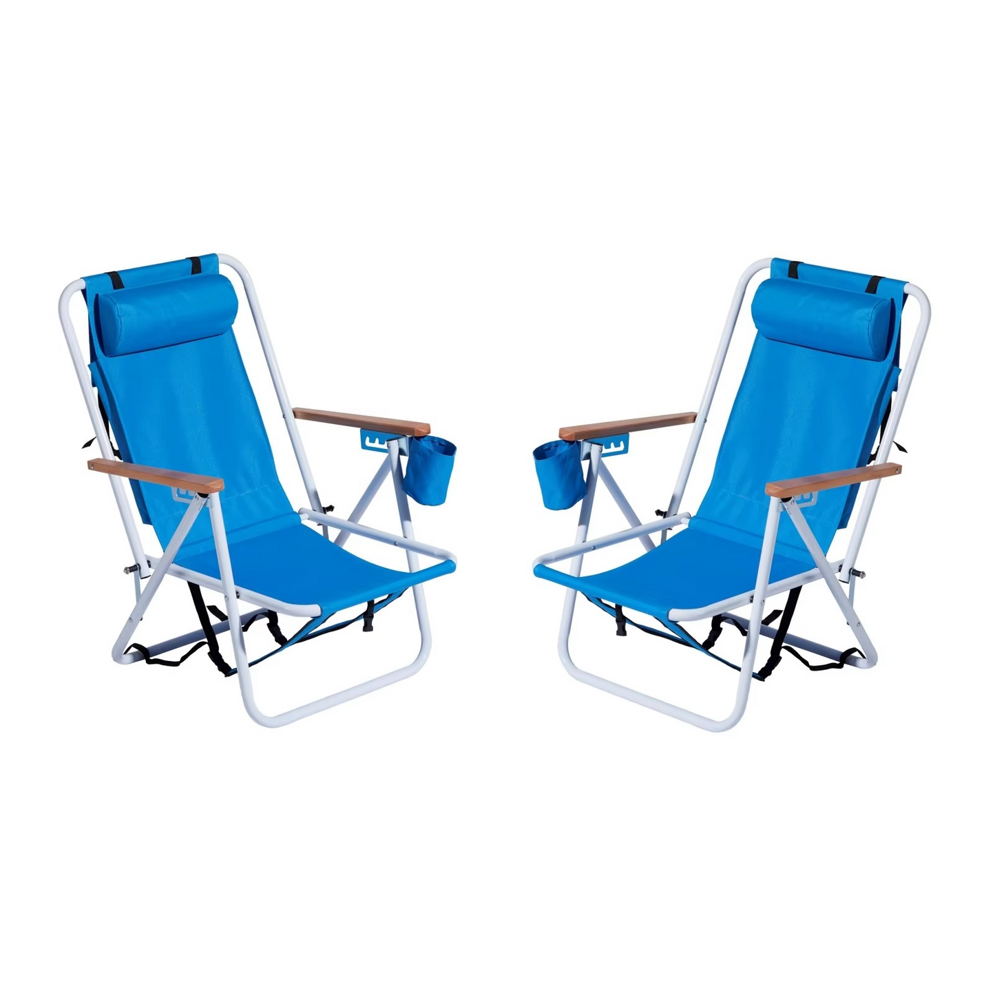 Collapsible Lightweight Portable Beach Chairs - Blue