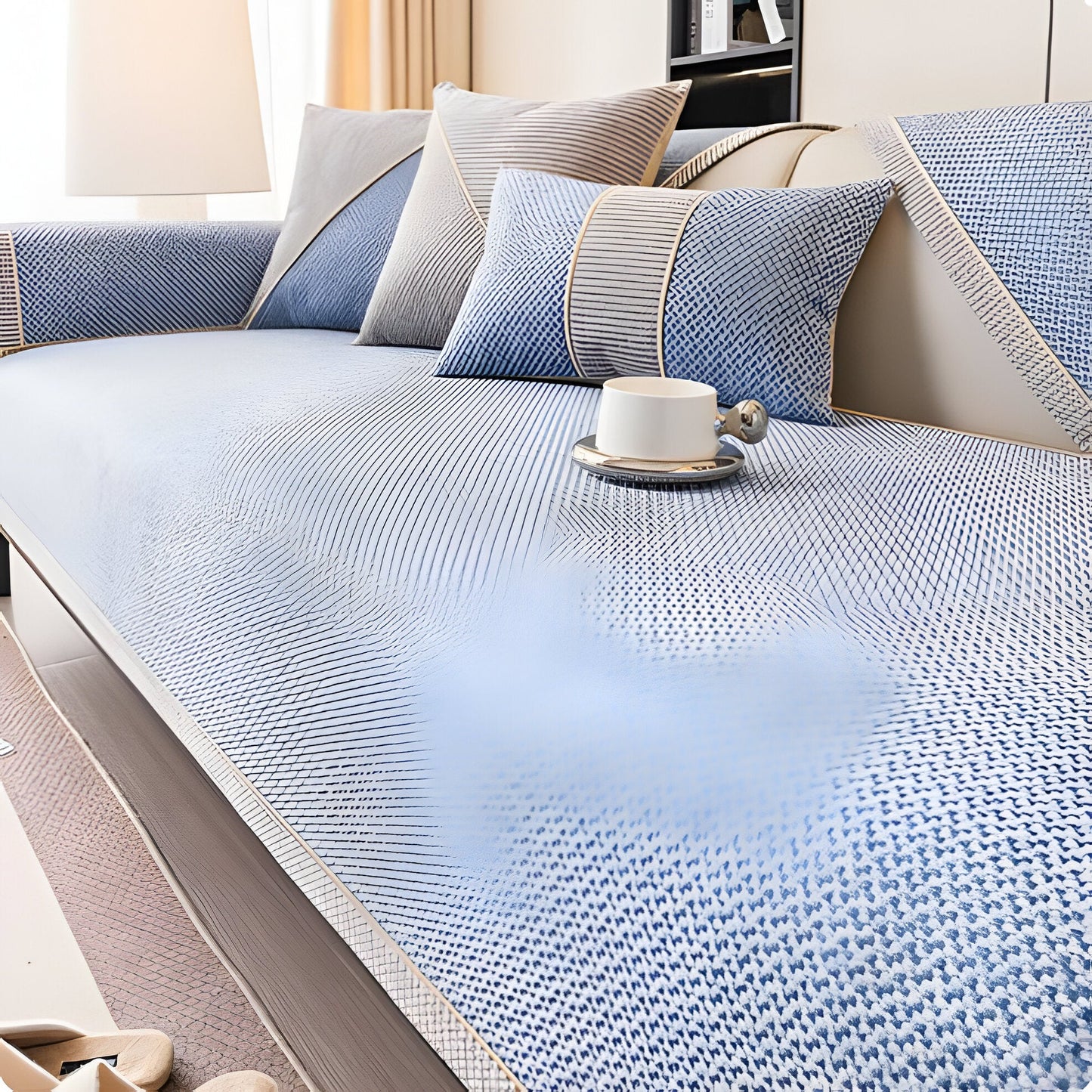 Soft Breathable Slip Resistant Couch Cover for Homes