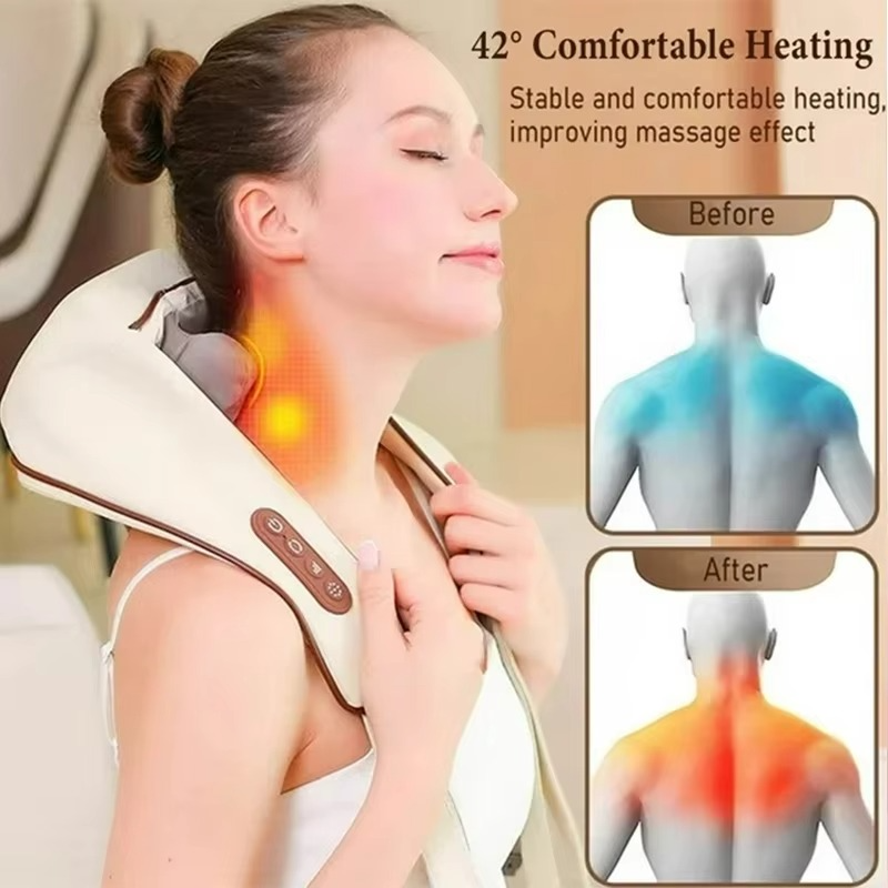 Relaxing Shiatsu Massager for Neck and Shoulder Pain